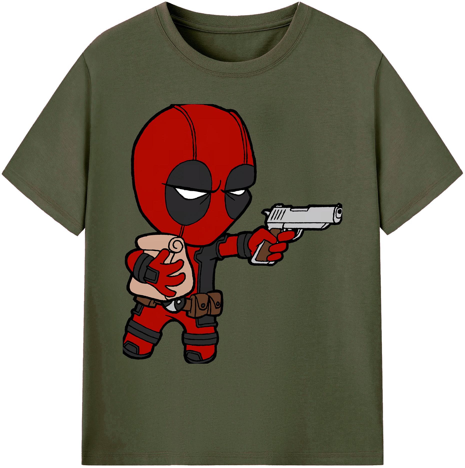 （画像用） Deadpool デッドプール 綿100％ メンズ半袖Tシャツ｜肌触りやわらか＆通気性